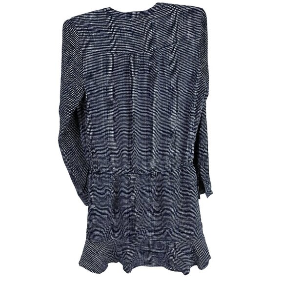 Joie Womens Blue & White Geometric Pattern Long Sleeve Dress Size L - Picture 2 of 4